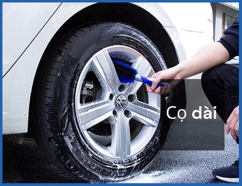 Dụng Cụ Bàn Chải Vệ Sinh Bánh Xe lazang màu xanh