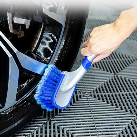 Dụng Cụ Bàn Chải Vệ Sinh Bánh Xe lazang màu xanh