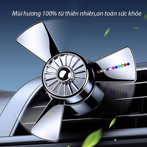 Quạt cửa gió có đèn led cắm sạc usb - quạt sáp thơm điều hòa