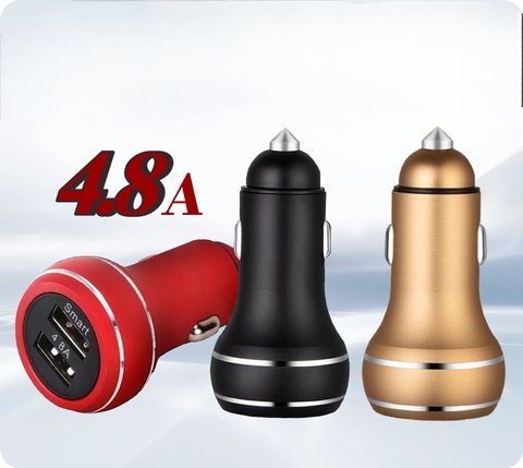 Tẩu sạc đơn 2 cổng pugan 4.8 - chỉ tẩu sạc