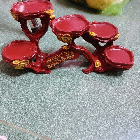 Đế kệ để tượng 5 chấn gốm sứ màu nâu