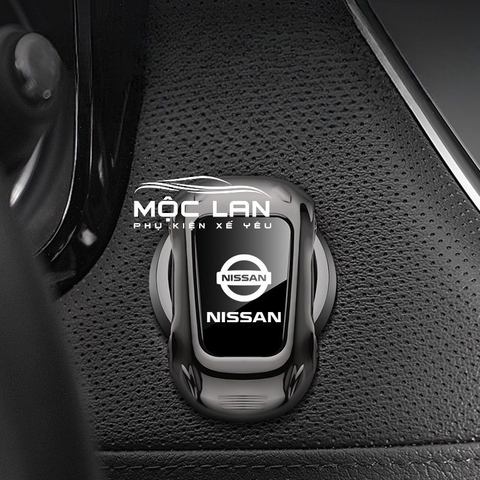 Nắp trang trí bảo vệ nút khởi động Start/Stop Engine xe ô tô có logo hãng xe kiểu dáng hình chiếc xe