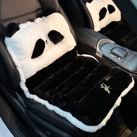Gối tựa ô tô 2in1 đệm lót ghế ô tô Gấu Panda mềm mại nâng tầm nhìn hình gấu dễ thương