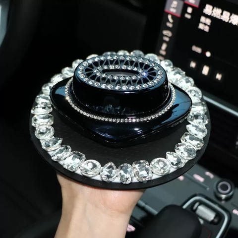 Nước hoa đính đá nắp oval cao cấp