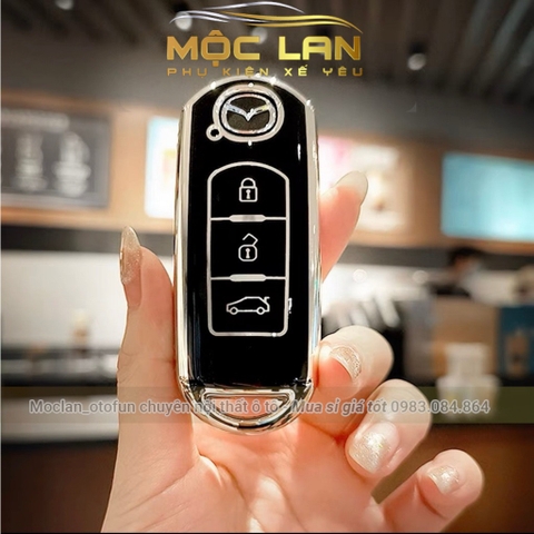 (TPU) ốp khóa mạ nhựa xe Mazda