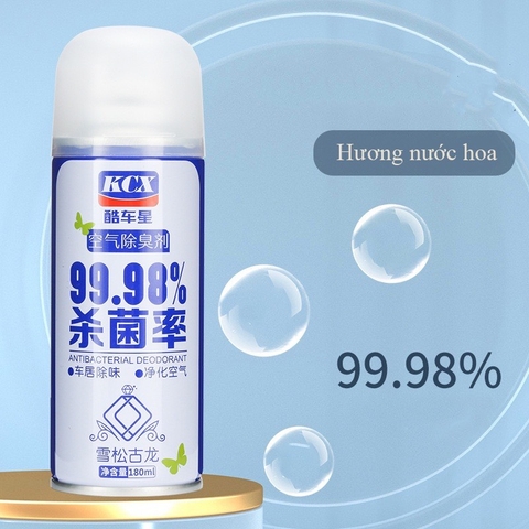 Chai Xịt Khử Mùi và Khử Trùng Máy Lạnh Ô Tô KCX làm sạch không khí vệ sinh điều hòa xe hơi