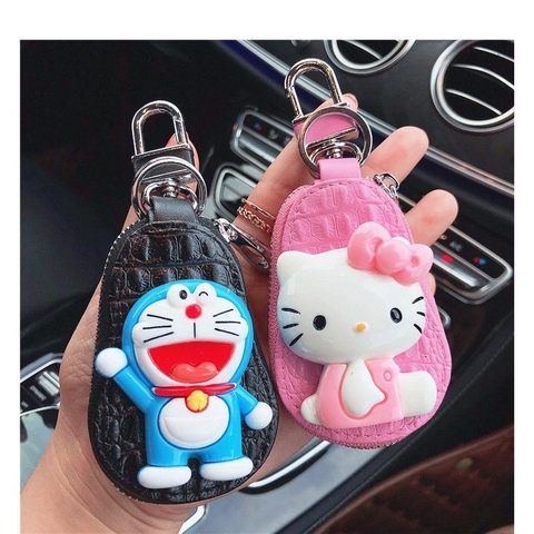 Túi đựng Chìa Khóa Xe ô tô,xe máy đoremon,kitty