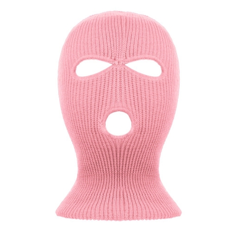 Mũ Len Trùm Đầu Ninja Thời Trang Cho Ghế Tựa Trên Ô Tô, Mũ Len Dệt Kim 3 Lỗ Siêu Tiện Lợi