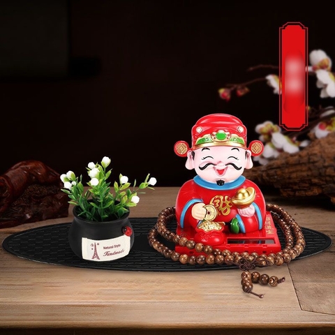 Ông Tượng Thần Tài Đỏ gật đầu bằng NLMT