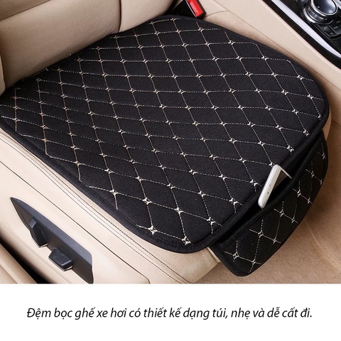 (KH) Đệm lót ghế ô tô bằng Vải cao cấp phù hợp 4-7 chỗ