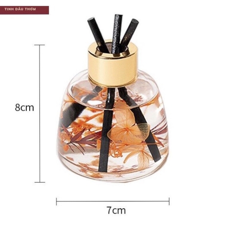 Lọ tinh dầu thơm phòng THALO khử mùi ô tô thiết kế sang trọng có que gỗ khuếch tán 120ml