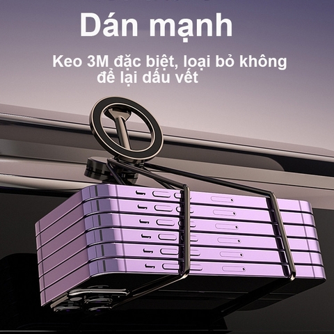 Giá Đỡ Điện Thoại Hút Từ Gấp Gọn Trên Ô Tô - mẫu mới 2025