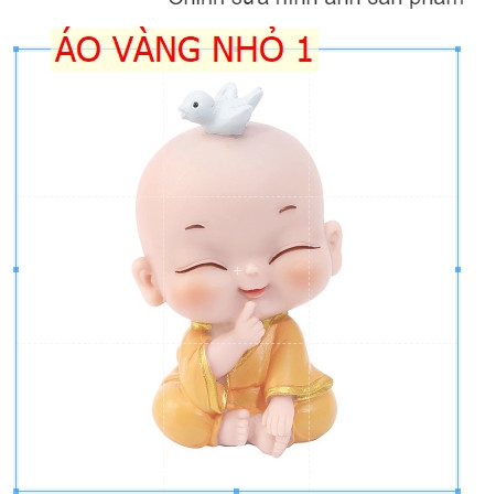 Bộ 5 Tượng Tiểu Vui Vẻ Bình An Trang Trí Nhà Cửa Để Xe Ô Tô - đơn giá 1 ông