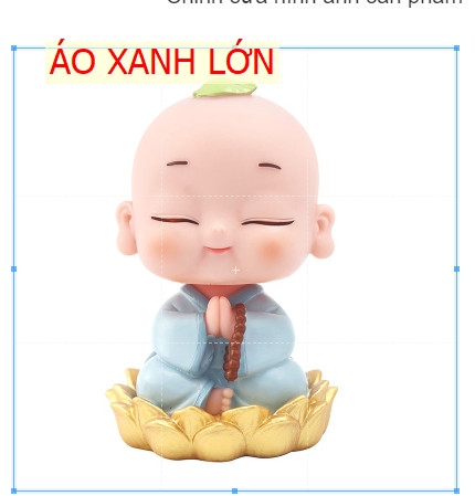 Bộ 5 Tượng Tiểu Vui Vẻ Bình An Trang Trí Nhà Cửa Để Xe Ô Tô - đơn giá 1 ông
