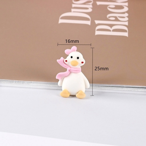 Vịt trắng mini trang trí màn hình DVD , Vè gương, bảng sdt ô tô