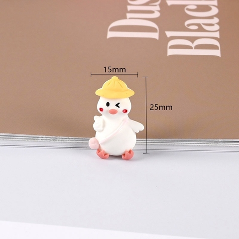 Vịt trắng mini trang trí màn hình DVD , Vè gương, bảng sdt ô tô