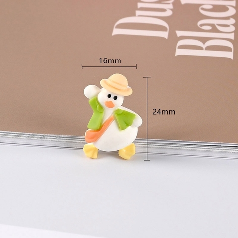 Vịt trắng mini trang trí màn hình DVD , Vè gương, bảng sdt ô tô