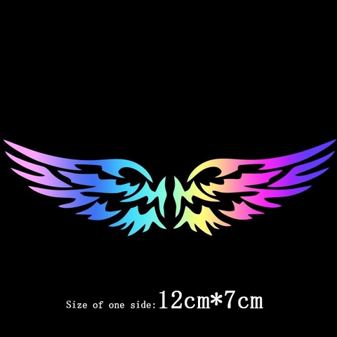 Sticker Laser Phản Quang Nhiều Màu Sắc Dán Kính Chắn Gió Xe Hơi