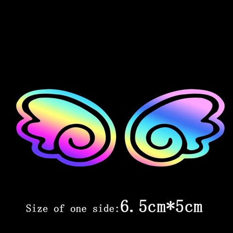 Sticker Laser Phản Quang Nhiều Màu Sắc Dán Kính Chắn Gió Xe Hơi