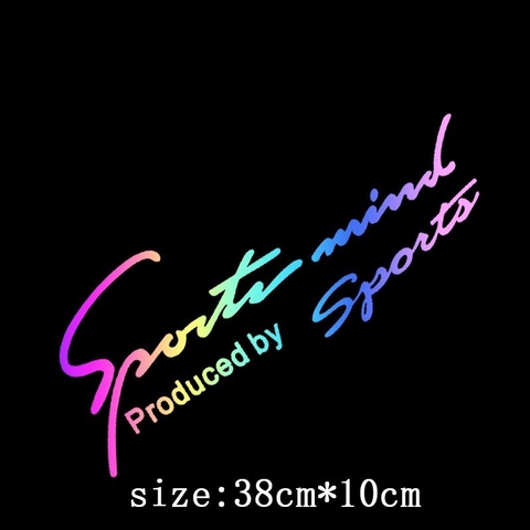 Sticker Laser Phản Quang Nhiều Màu Sắc Dán Kính Chắn Gió Xe Hơi