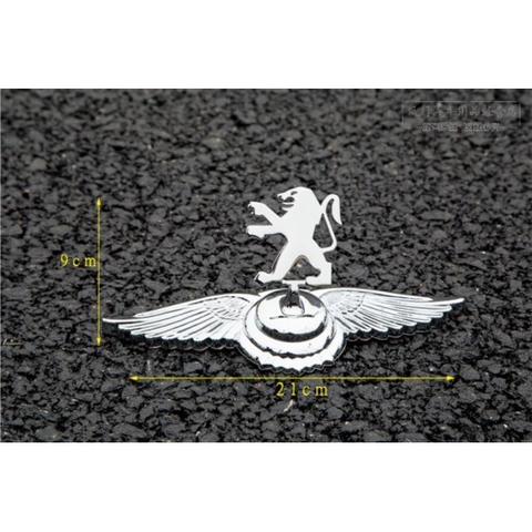 Logo cánh chim đại bàng các hãng xe - logo lắp mui xe ô tô chất liệu mạ hợp kim sáng bóng - LGMX
