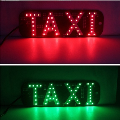 Mào taxi dạng led mỏng - chế độ chuyển đổi 2 màu