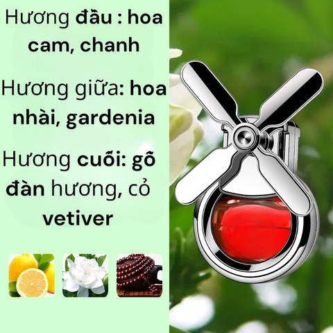Kẹp khuếch tán nước hòa găn điều hòa ô tô - 4 cánh carlox
