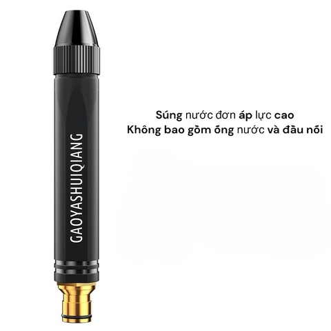 Bộ Vòi Xịt Tăng Áp Kèm Khớp Nối Với 10 Mét Dây PVC Dẻo, Bộ Vòi Phun Xịt Rửa, Tưới Cây Đa Năng Nhiều Chế Độ