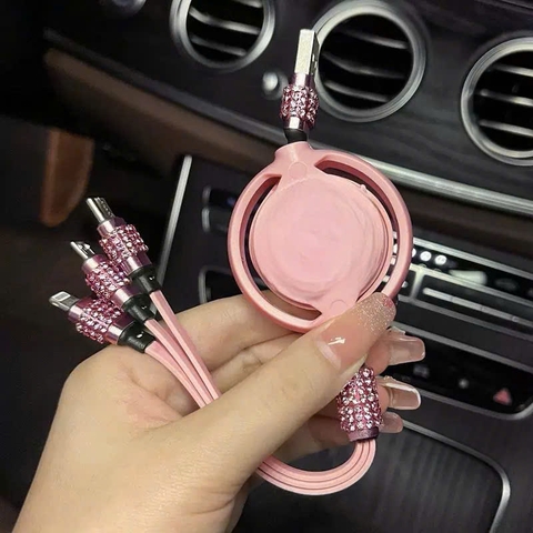 Dây sạc rút gọn 3 đầu