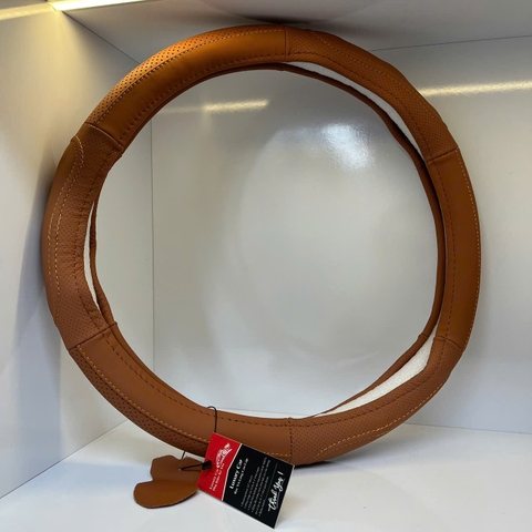 Bọc vô lăng da thật size 38cm - Tròn B06