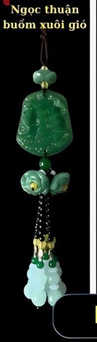 Khánh treo xe phong thủy, dây tua rua đá