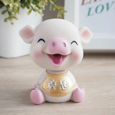Heo hồng dễ thương - mix sét gia đình heo