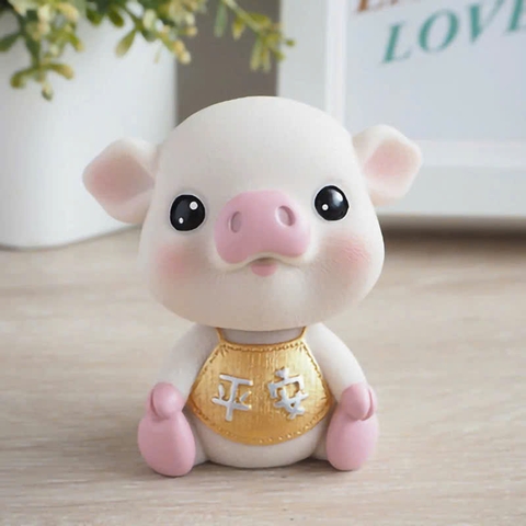 Heo hồng dễ thương - mix sét gia đình heo