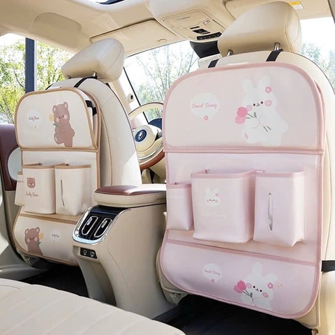 Túi Đựng Đồ Đa Năng Họa Tiết Hoạt Hình Gắn Sau Ghế Xe Hơi