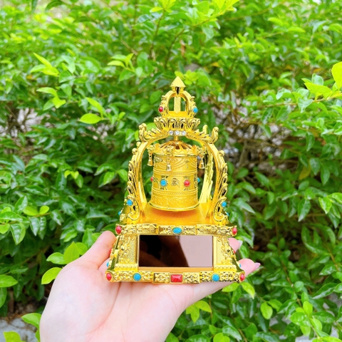 (5 Mẫu) Tượng Quan Âm Bồ Tát Hai Mặt Mạ Vàng Toạ Đế Sen - Trang Trí Ô Tô