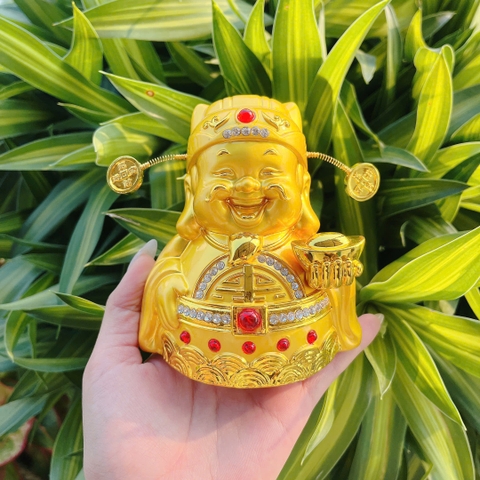 (5 Mẫu) Tượng Quan Âm Bồ Tát Hai Mặt Mạ Vàng Toạ Đế Sen - Trang Trí Ô Tô