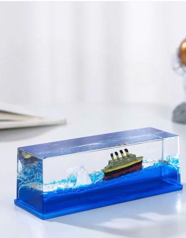 Mô Hình Thuyền Bất Tử trong bể nước, Tàu Titanic, Trang Trí Decor, Trưng Bày Taplo Ô Tô, Làm Quà Tặng Người Thân, Bạn Bè