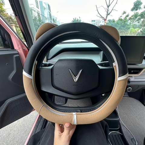 Bọc vô lăng tai mèo tai gấu dễ thương