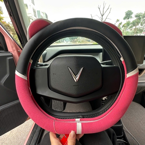 Bọc vô lăng tai mèo tai gấu dễ thương