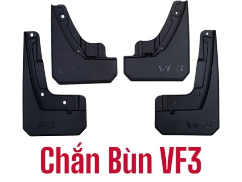 Bộ 4 Tấm Chắn bùn ô tô Vinfast VF3, F5,VF6, VF7, VF8 hạn chế bùn đất bắn lên xe MẪU 3D Mới nhất đầy đủ phụ kiện