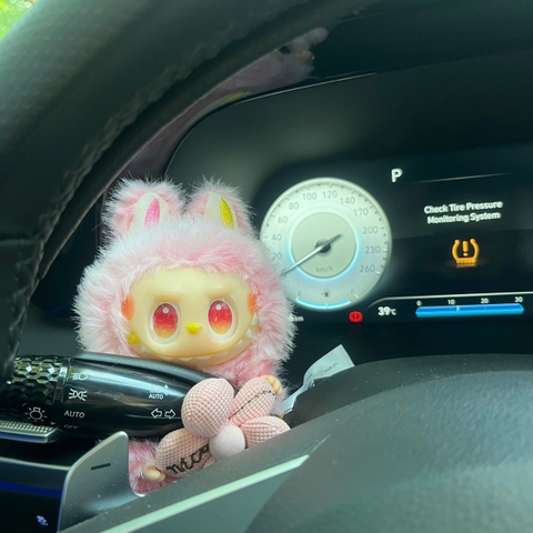 Gấu Bông LABUBU phụ kiện trang trí móc khoá, cần số, cần gạt nước, đai an toàn...