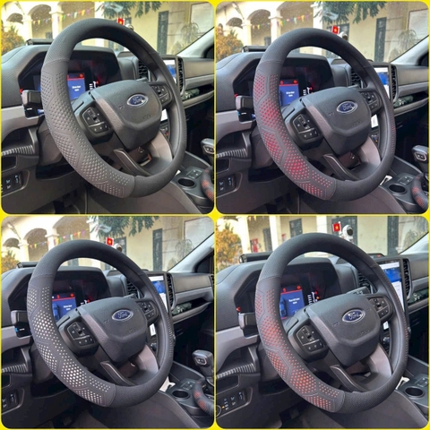 (BVL Mẫu 2) Bọc vô lăng ô tô da Nappa Tổ Ong cao cấp sang trọng thoáng khí cầm chắc tay thiết kế phù hợp với các loại xe - NP