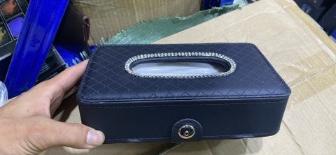 Hộp giấy Da Đen Trơn Mix icon các loại