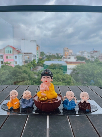 Như Lai Áo Vàng Phát Nhạc +Tứ Không + Thảm Oval To 30x10