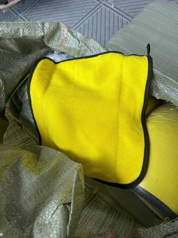 Khăn Lau Đa Năng Microfiber 2 Mặt Vàng - Xám Siêu Thấm Cực Dày Không Đổ Lông Chuyên Dụng Cho Ô Tô Xe Hơi