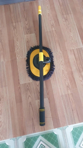 Chổi rửa xe san hô SUITUI màu vàng đen có cán rút gọn dài 1.2 mét
