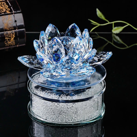 Đôi thiên nga pha lê có đế màu