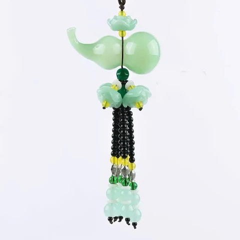 Khánh ngọc hồ lô phong thủy (Trắng, Xanh)