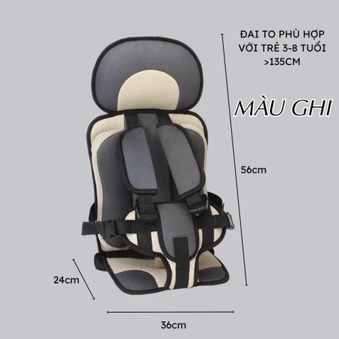 (KH) 🚗 Đai ghế ngồi ô tô an toàn cho bé – 14 màu | Đệm êm – thoáng khí – bảo vệ toàn diện - DG08