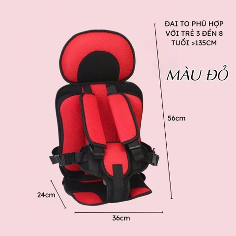 (KH) 🚗 Đai ghế ngồi ô tô an toàn cho bé – 14 màu | Đệm êm – thoáng khí – bảo vệ toàn diện - DG08